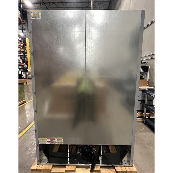 Scratch and Dent Beverage-Air RB49HC-1S 52" Vista Series Two Section Solid Door Reach-In Refrigerator - 46.15 Cu. Ft.