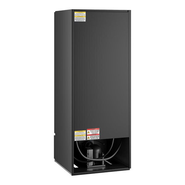 Scratch and Dent Beverage-Air MMR12HC-1-B-18 MarketMax 24" Black Refrigerated Glass Door Merchandiser with Left-Hinged Door