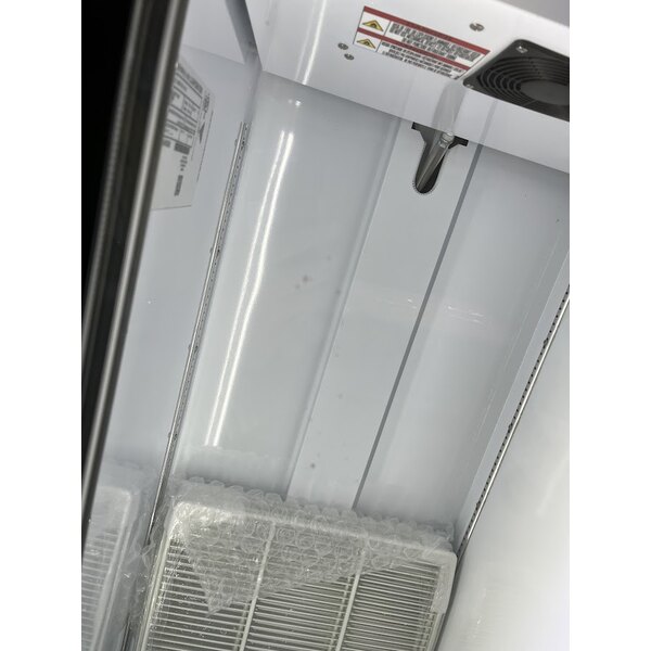 Scratch and Dent Beverage-Air MMR12HC-1-B-18 MarketMax 24" Black Refrigerated Glass Door Merchandiser with Left-Hinged Door