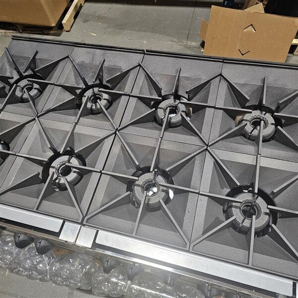 Scratch and Dent Vulcan 48SS-8BN Endurance Natural Gas 8 Burner 48" Range with 2 Standard Ovens - 286,000 BTU