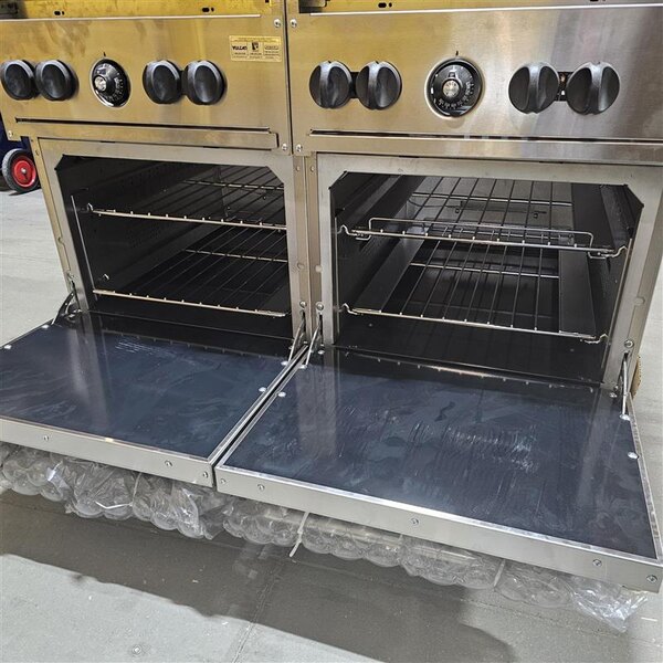 Scratch and Dent Vulcan 48SS-8BN Endurance Natural Gas 8 Burner 48" Range with 2 Standard Ovens - 286,000 BTU