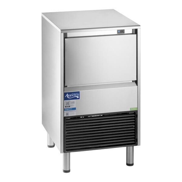 Scratch and Dent Avantco Ice Diamond EUC-F-130-A Air-Cooled Undercounter Full Cube Ice Machine with 44 lb. Bin - 134 lb., 115V