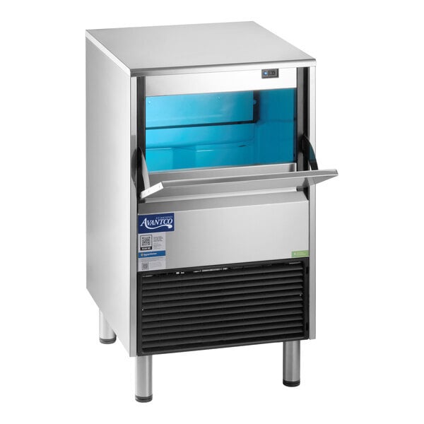 Scratch and Dent Avantco Ice Diamond EUC-F-130-A Air-Cooled Undercounter Full Cube Ice Machine with 44 lb. Bin - 134 lb., 115V