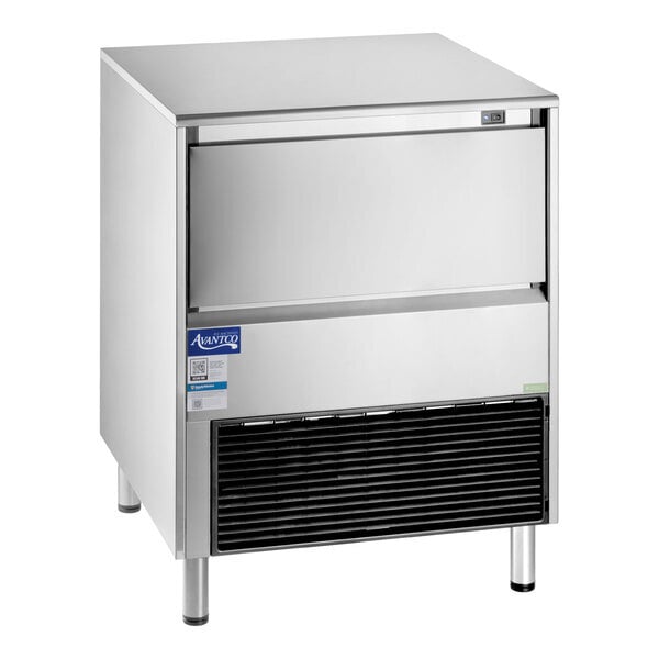Scratch and Dent Avantco Ice Diamond EUC-F-340-A Air-Cooled Undercounter Full Cube Ice Machine with 99 lb. Bin - 340 lb., 115V