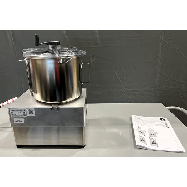 Scratch and Dent Sammic KE-8V Variable-Speed 8.5 Qt. Stainless Steel Batch Bowl Food Processor - 3 hp