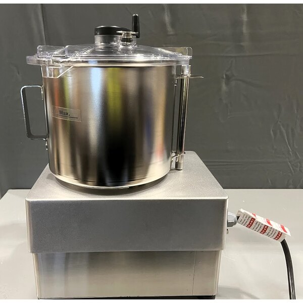 Scratch and Dent Sammic KE-8V Variable-Speed 8.5 Qt. Stainless Steel Batch Bowl Food Processor - 3 hp