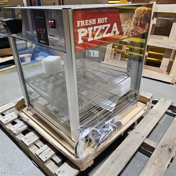 Scratch and Dent ServIt PDW18D1S 18" Full-Service Countertop Display Warmer with 4 Shelves