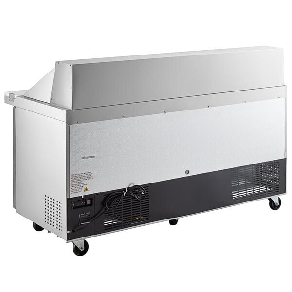 Scratch and Dent Avantco APT-71M-HC 70" 3 Door Mega Top Refrigerated Sandwich Prep Table