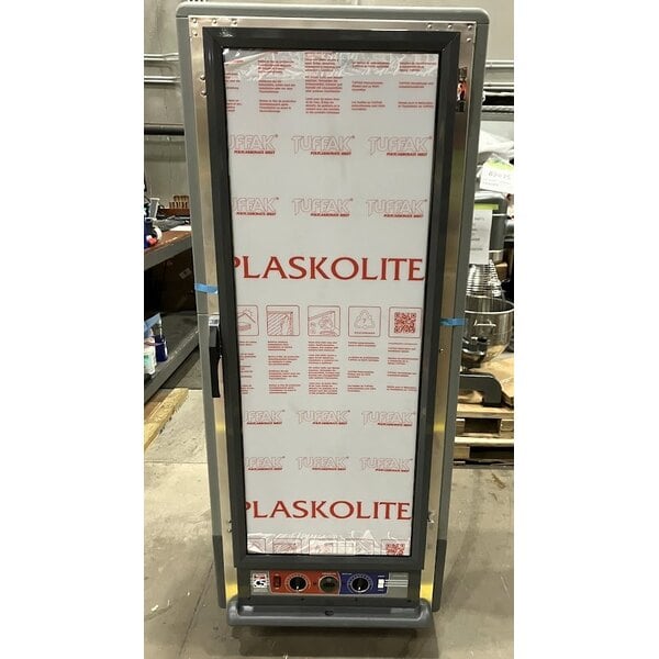 Scratch and Dent Metro C539-CLFC-U-GY C5 3 Series Low Wattage Universal Slide Heated Holding and Proofing Cabinet with Clear Single Door - Gray