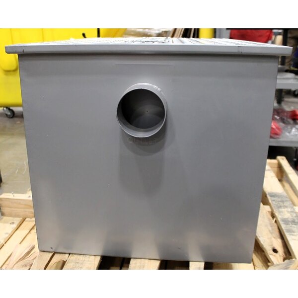 Scratch and Dent Regency 100 lb. 50 GPM Grease Trap with 4" Non-Threaded Connections - PDI Certified
