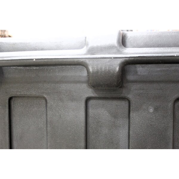 Scratch and Dent Cambro CVC55110 Camcruiser Black Customizable Vending Cart with Umbrella, 1 Counter Well, and 2 Storage Compartments