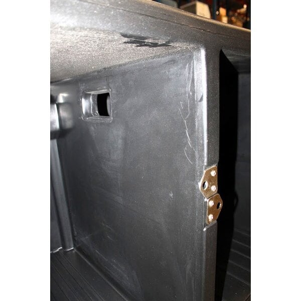 Scratch and Dent Cambro CVC55110 Camcruiser Black Customizable Vending Cart with Umbrella, 1 Counter Well, and 2 Storage Compartments