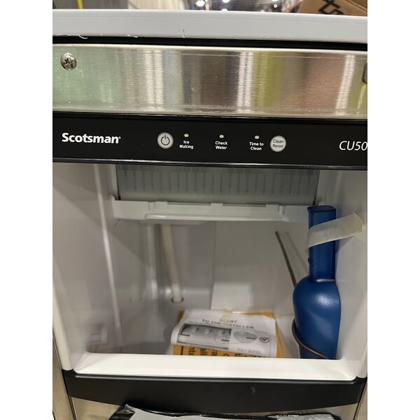 Scratch and Dent Scotsman CU50GA-1 14 7/8" Air Cooled Undercounter Gourmet Cube Ice Machine - 65 lb.