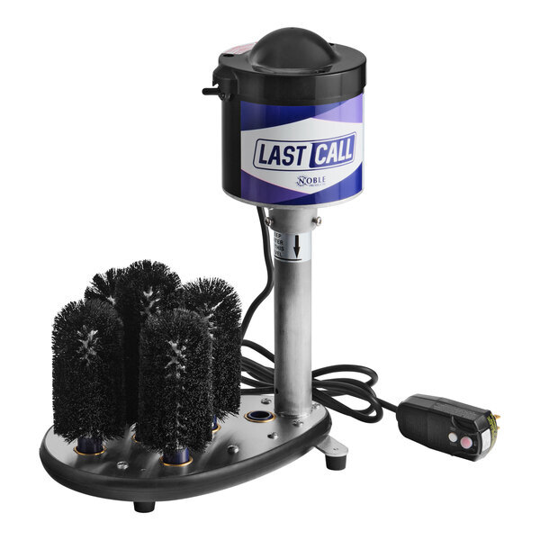 Scratch and Dent Noble Warewashing Last Call 274LCNBGW Heavy-Duty Upright Five Brush Electric Glass Washer - 115V