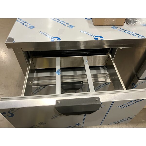 Scratch and Dent Beverage-Air WTFD60AHC-4 60" Four Drawer Worktop Freezer