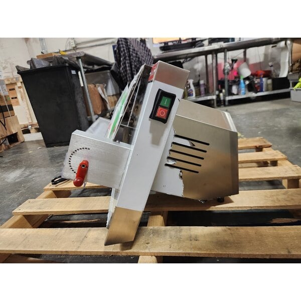 Scratch and Dent Estella EDS12S 12" Countertop One Stage Dough Sheeter - 120V, 1/2 HP