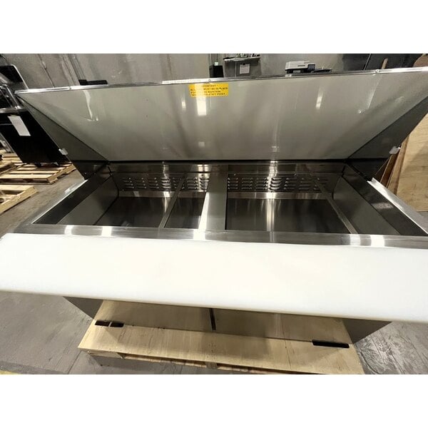 Scratch and Dent Avantco APT-60M-HC 60" 2 Door Mega Top Refrigerated Sandwich Prep Table