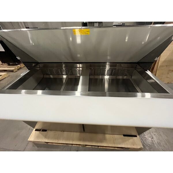 Scratch and Dent Avantco APT-60M-HC 60" 2 Door Mega Top Refrigerated Sandwich Prep Table