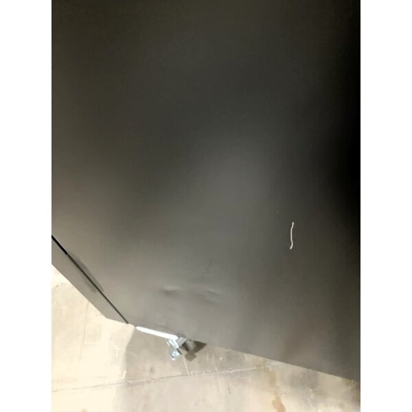 Scratch and Dent Avantco GDC-9F-HC 27" Black Customizable Swing Glass Door Merchandiser Freezer with LED Lighting