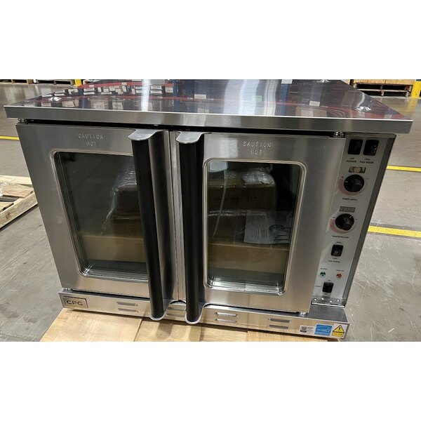 Scratch and Dent Cooking Performance Group FECD-100-C Single Deck Standard Depth Full Size Electric Convection Oven- 208V, 3 Phase, 11 kW