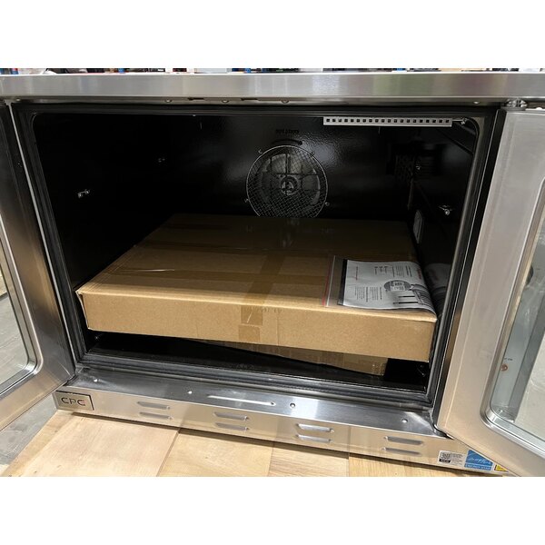 Scratch and Dent Cooking Performance Group FECD-100-C Single Deck Standard Depth Full Size Electric Convection Oven- 208V, 3 Phase, 11 kW