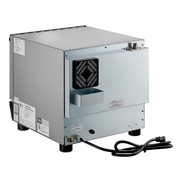 Scratch and Dent Cooking Performance Group COQ-T3-A Electric Thermostatic Countertop 3 Tray Quarter Size Convection Oven - 120V, 1,650W