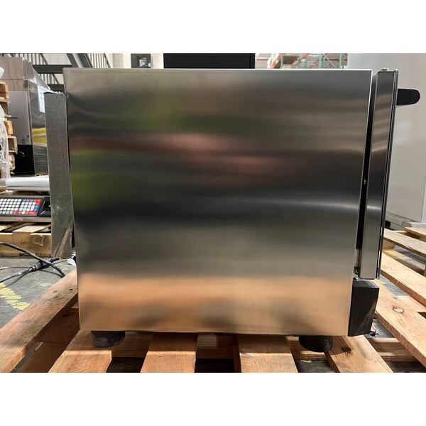 Scratch and Dent Cooking Performance Group COQ-T3-A Electric Thermostatic Countertop 3 Tray Quarter Size Convection Oven - 120V, 1,650W