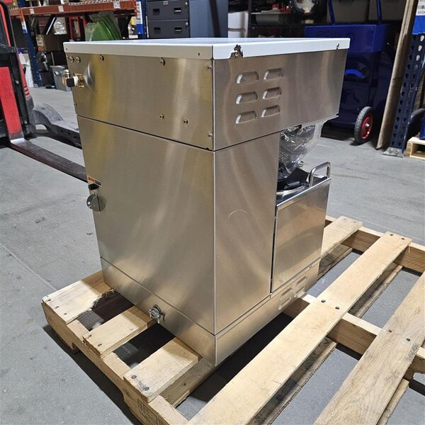 Scratch and Dent Curtis GEM-12D-10 Gemini Stainless Steel Twin Digital Satellite Coffee Brewer With Servers - 220V, 1 Phase