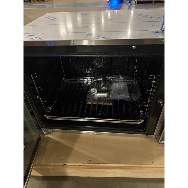 Scratch and Dent Moffat USE31D4-P Turbofan Single Deck Half Size Electric Convection Oven / Broiler with Digital Controls - 208V, 1 Phase, 2.9 kW