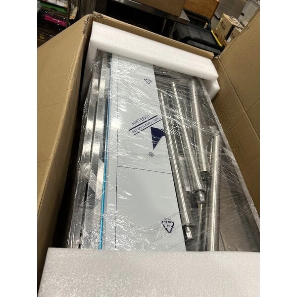 Scratch and Dent Avantco STE-3S Three Pan Open Well Electric Steam Table with Undershelf - 120V, 1500W