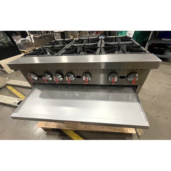 Scratch and Dent Cooking Performance Group S36-N Natural Gas 6 Burner 36" Range with Standard Oven - 210,000 BTU