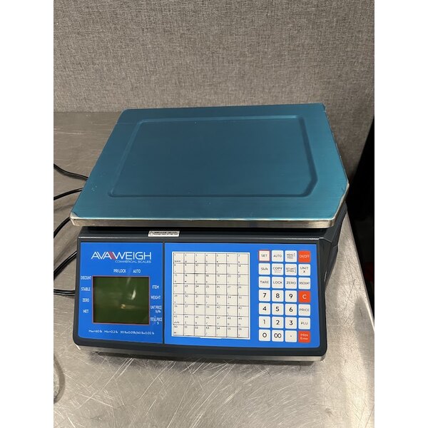 Scratch and Dent AvaTek PCSP60 Thermal Label Printing / Price Computing Scale, Legal for Trade