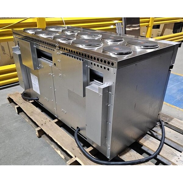 Scratch and Dent Cooking Performance Group ER60-208-3 60" 10-Burner Electric Range with 2 Standard Ovens - 208V, 3 Phase