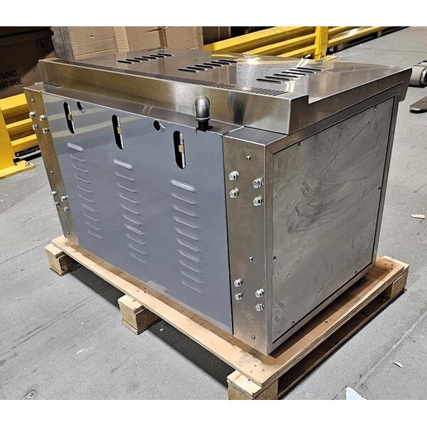 Scratch and Dent Cooking Performance Group S-36-SB-N 36" Natural Gas Infrared Salamander Broiler with 36" Heat Shield and Mounting Brackets - 36,000 BTU
