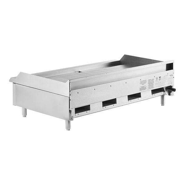 Scratch and Dent Avantco Chef Series CAG-48-MG 48" Countertop Gas Griddle with Manual Controls - 120,000 BTU
