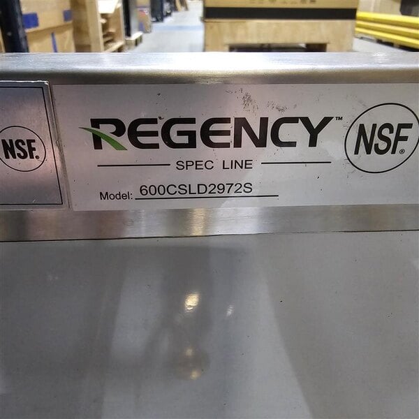 Scratch and Dent Regency Spec Line CCS-2972-12WB12LR 72" Stainless Steel Combination Cocktail Station with Liquor Display Rack and Drainboard