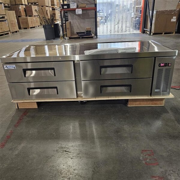 Scratch and Dent Avantco CBE-72-HC 72" 4 Drawer Refrigerated Chef Base