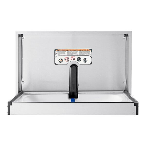 Scratch and Dent Foundations Premier 100SS-R Recessed Horizontal Stainless Steel Baby Changing Station / Table