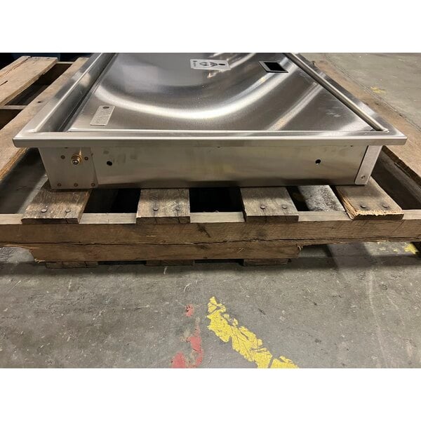 Scratch and Dent Foundations Premier 100SS-R Recessed Horizontal Stainless Steel Baby Changing Station / Table