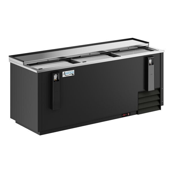Scratch and Dent Avantco HBB-80-HC 80" Black Horizontal Bottle Cooler