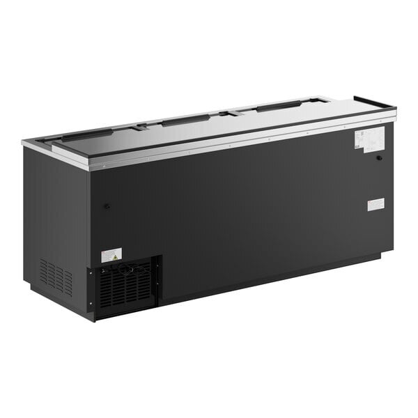 Scratch and Dent Avantco HBB-80-HC 80" Black Horizontal Bottle Cooler