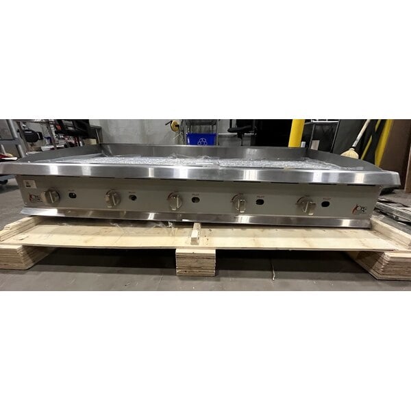 Scratch and Dent Cooking Performance Group GM-CPG-60-NL 60" Gas Countertop Griddle with Manual Controls - 150,000 BTU