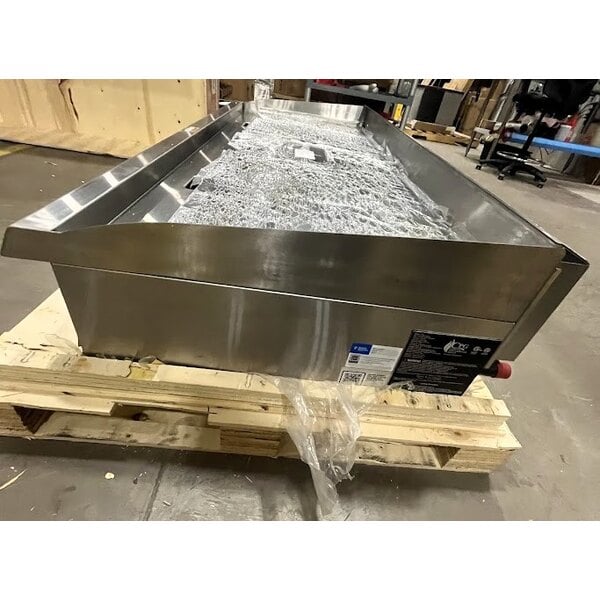 Scratch and Dent Cooking Performance Group GM-CPG-60-NL 60" Gas Countertop Griddle with Manual Controls - 150,000 BTU