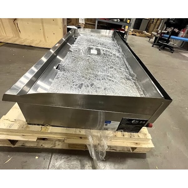 Scratch and Dent Cooking Performance Group GM-CPG-60-NL 60" Gas Countertop Griddle with Manual Controls - 150,000 BTU