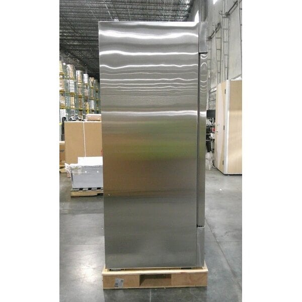 Scratch and Dent Avantco SS-3F-HC 81 5/16" Stainless Steel Solid Door Reach-In Freezer