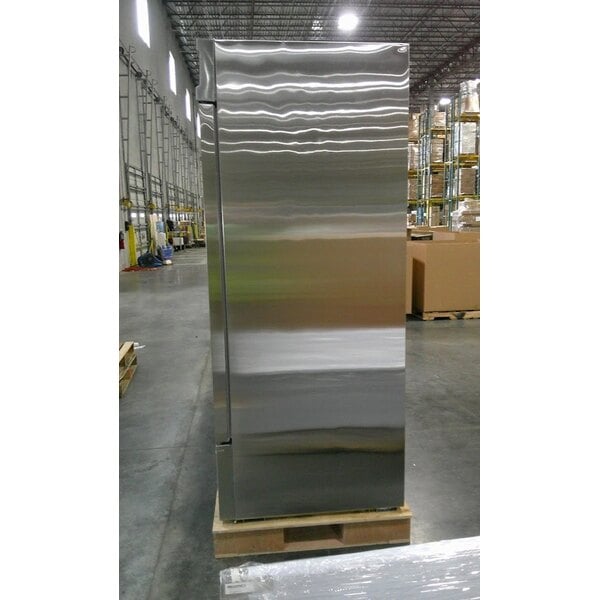 Scratch and Dent Avantco SS-3F-HC 81 5/16" Stainless Steel Solid Door Reach-In Freezer