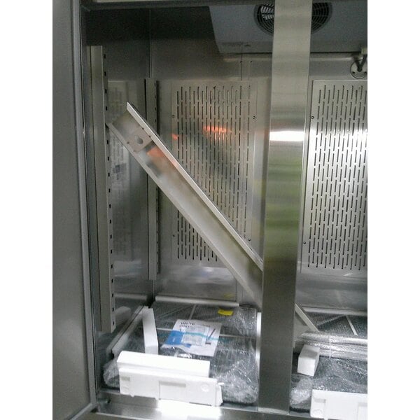 Scratch and Dent Avantco SS-3F-HC 81 5/16" Stainless Steel Solid Door Reach-In Freezer
