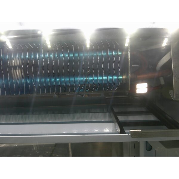 Scratch and Dent Avantco DLC82-HC-S 82" Stainless Steel Curved Glass Refrigerated Deli Case