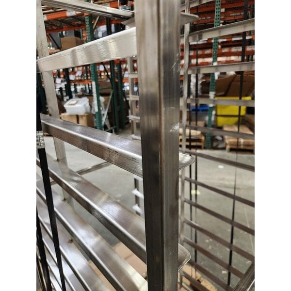 Scratch and Dent Channel 413S-DOR Double Section Side Load Stainless Steel Bun Pan Oven Rack - 24 Pan