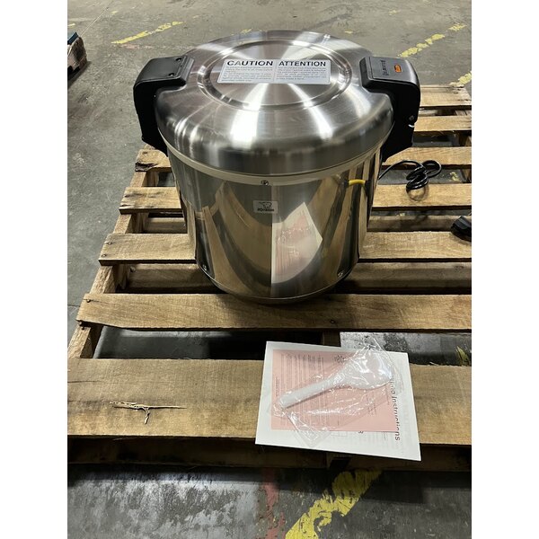 Scratch and Dent Zojirushi THA-803SA 88 Cup (Cooked) Stainless Steel Electric Rice Warmer with Removable Pot - 120V, 77W